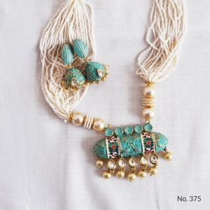 Buy Kundan Matte Meenakari Necklace Sets Online